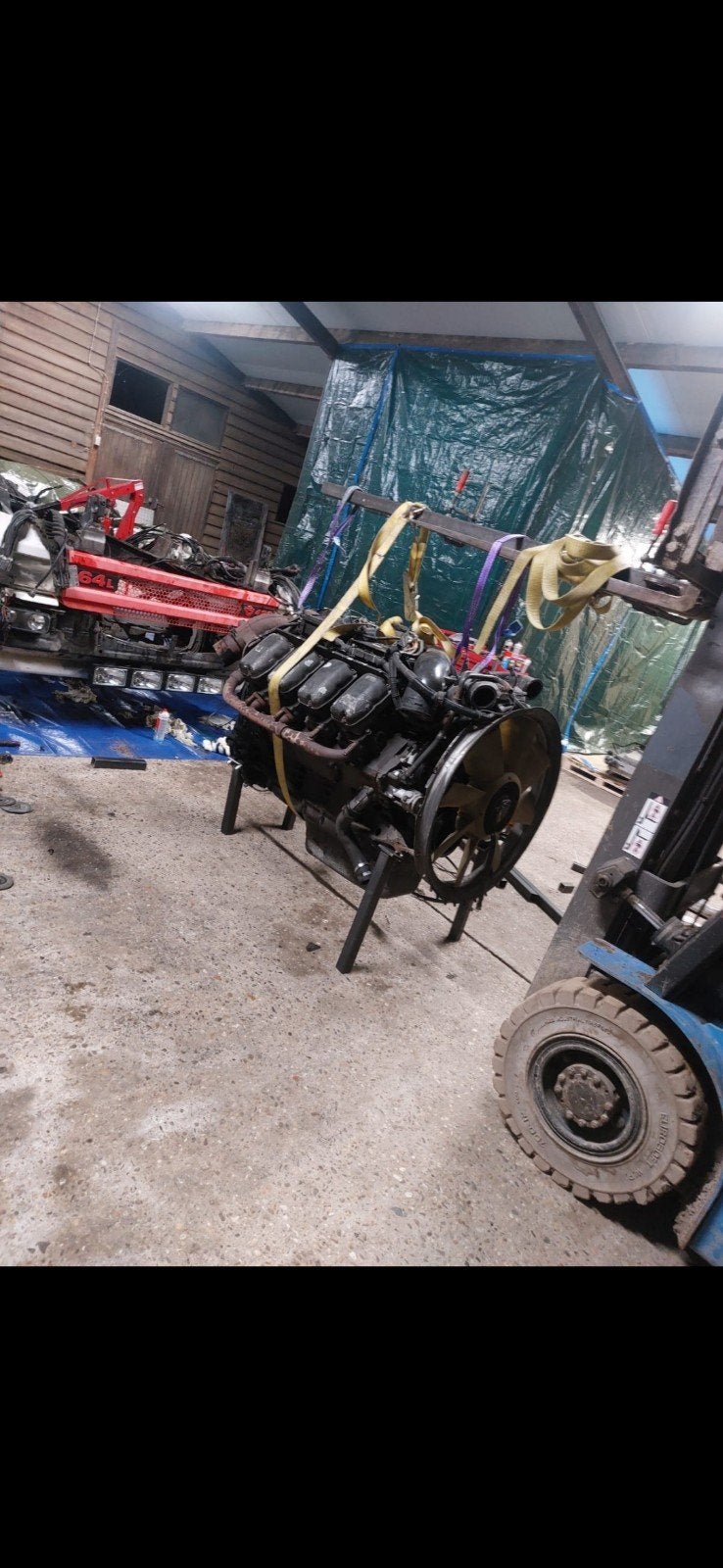 Scania 164l 480 v8 motorblok, Ophalen, Scania