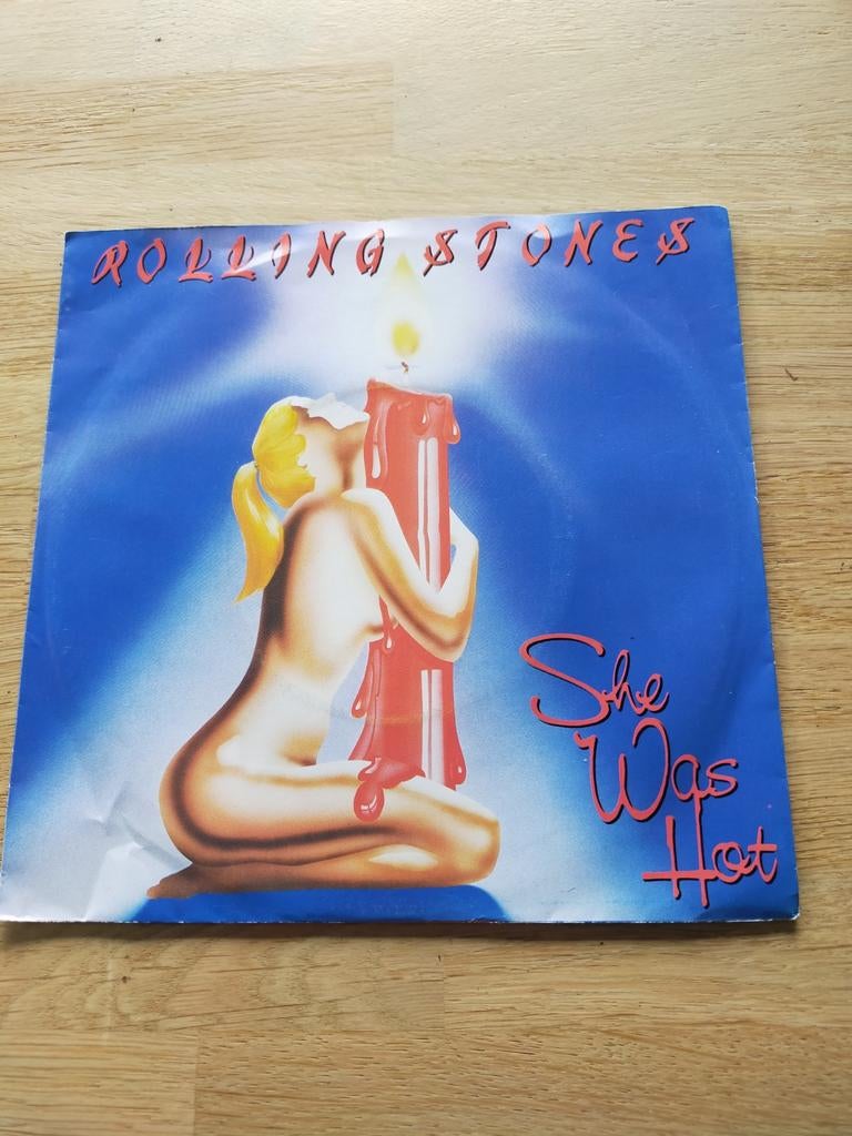 The Rolling Stones , she was hot, Cd's en Dvd's, Vinyl Singles, Ophalen of Verzenden, Zo goed als nieuw, Pop