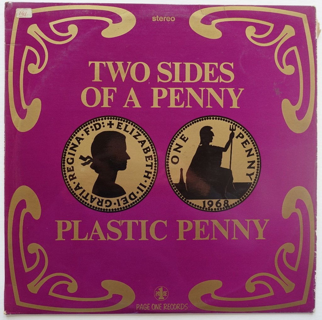 Plastic penny, two sides of a penny, lp, vinyl, Gebruikt, Ophalen of Verzenden, 1960 - 1969, Inclusief binnenhoes