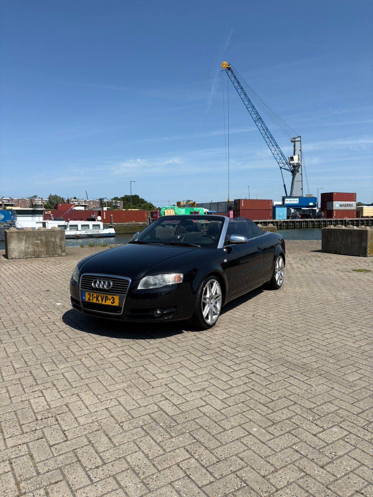 Audi A4 2.0 Tfsi 147KW Cabrio AUT 2006 Zwart NEW APK, Auto's, Audi, Zwart, 4 cilinders, 4 stoelen, A4