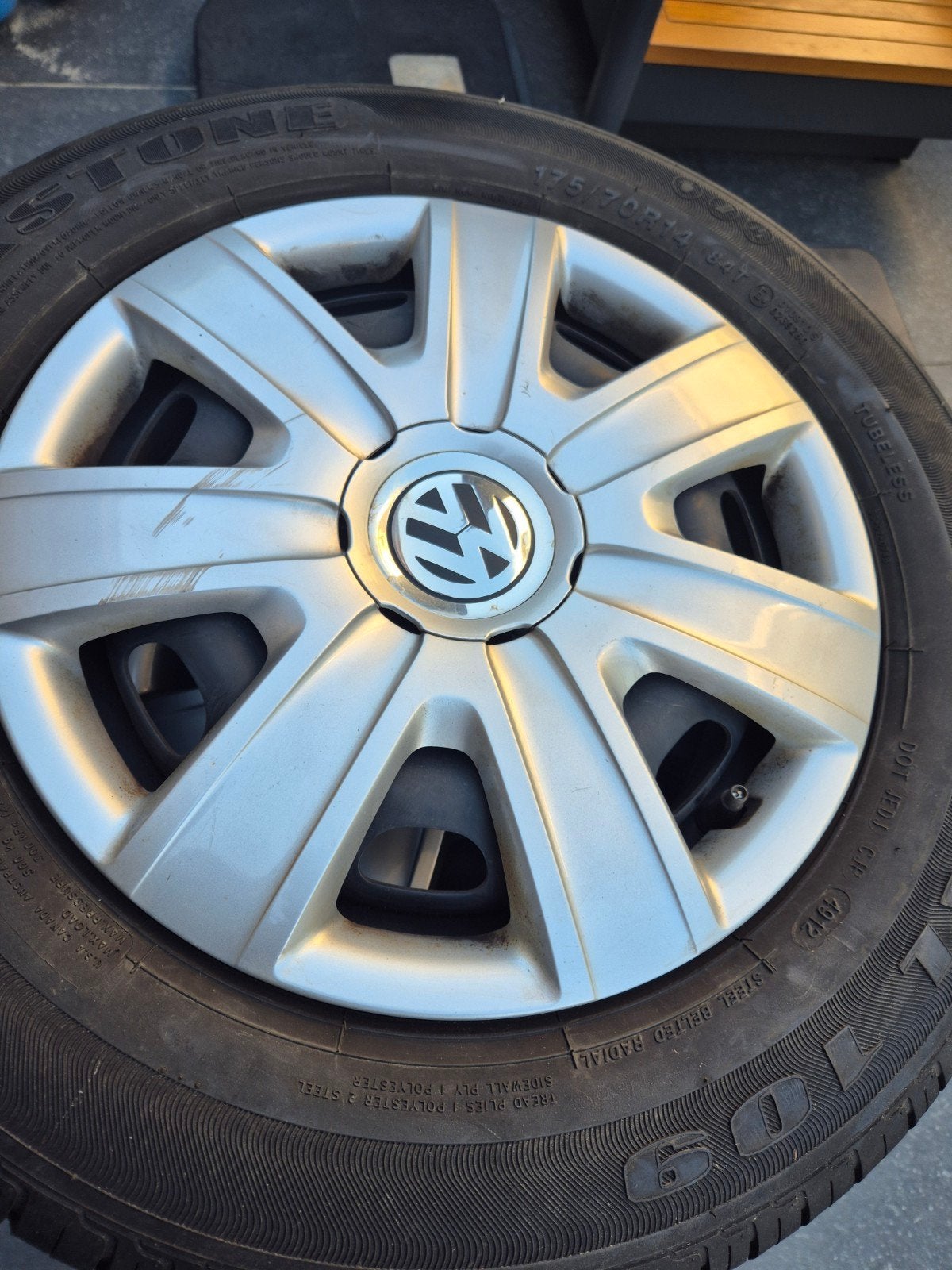 VW Polo stalen  velgen, Auto-onderdelen, Banden en Velgen, Ophalen, 14 inch, Gebruikt, 175 mm