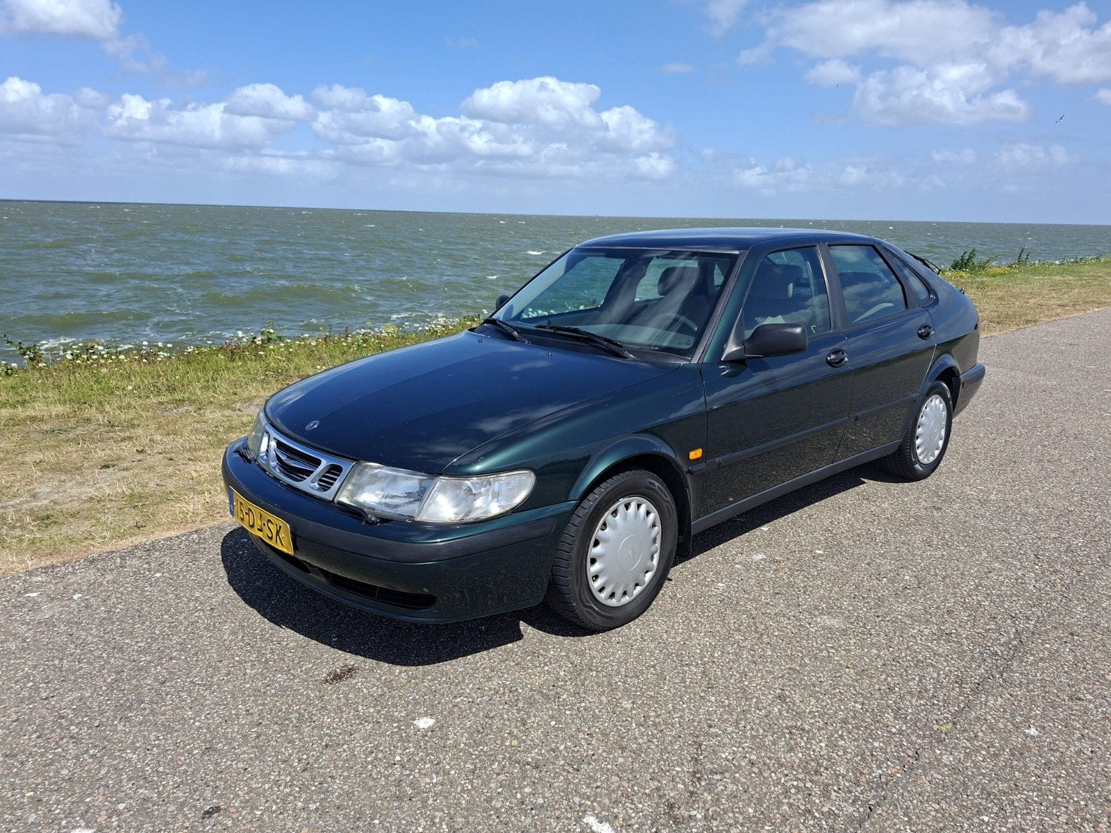 Saab 9-3 2.0 I AUT 1999 Groen, Auto's, Saab, Bedrijf, Saab 9-3, ABS, Airbags, Airconditioning, Alarm, Centrale vergrendeling, Climate control