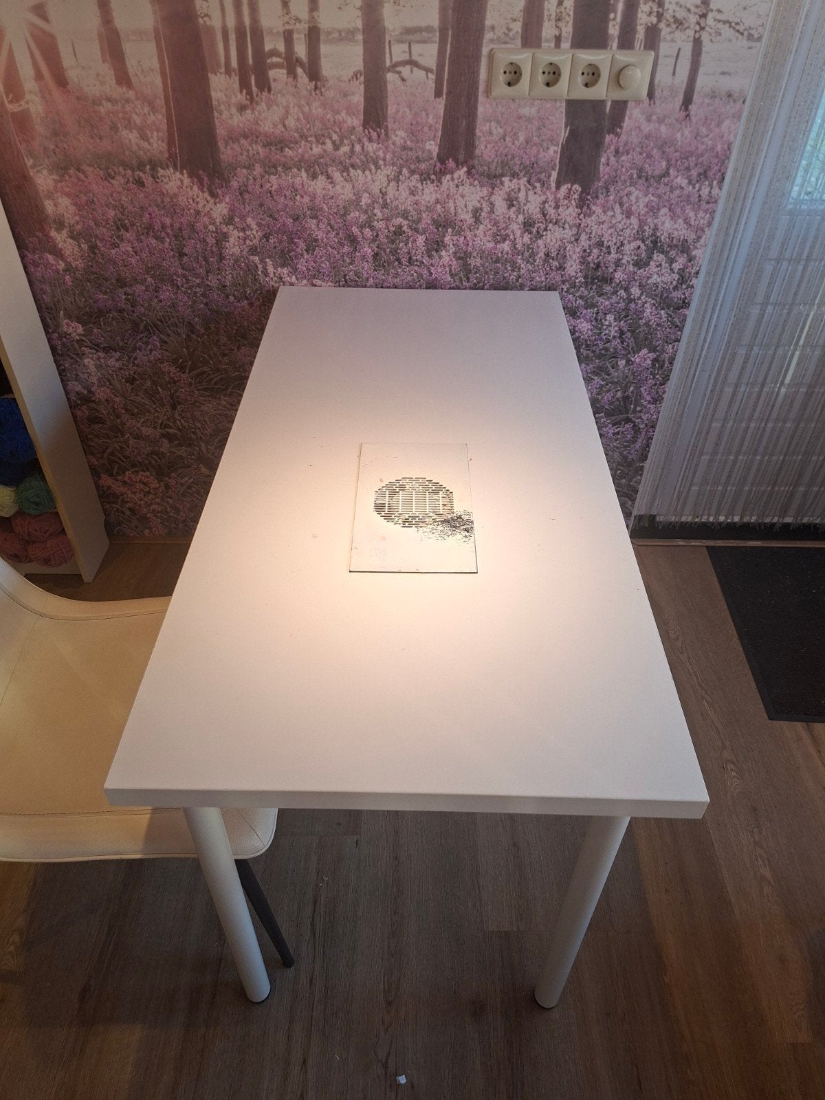 Nageltafel met afzuiging en opbergkastje, Ophalen of Verzenden, Gebruikt, Overige typen