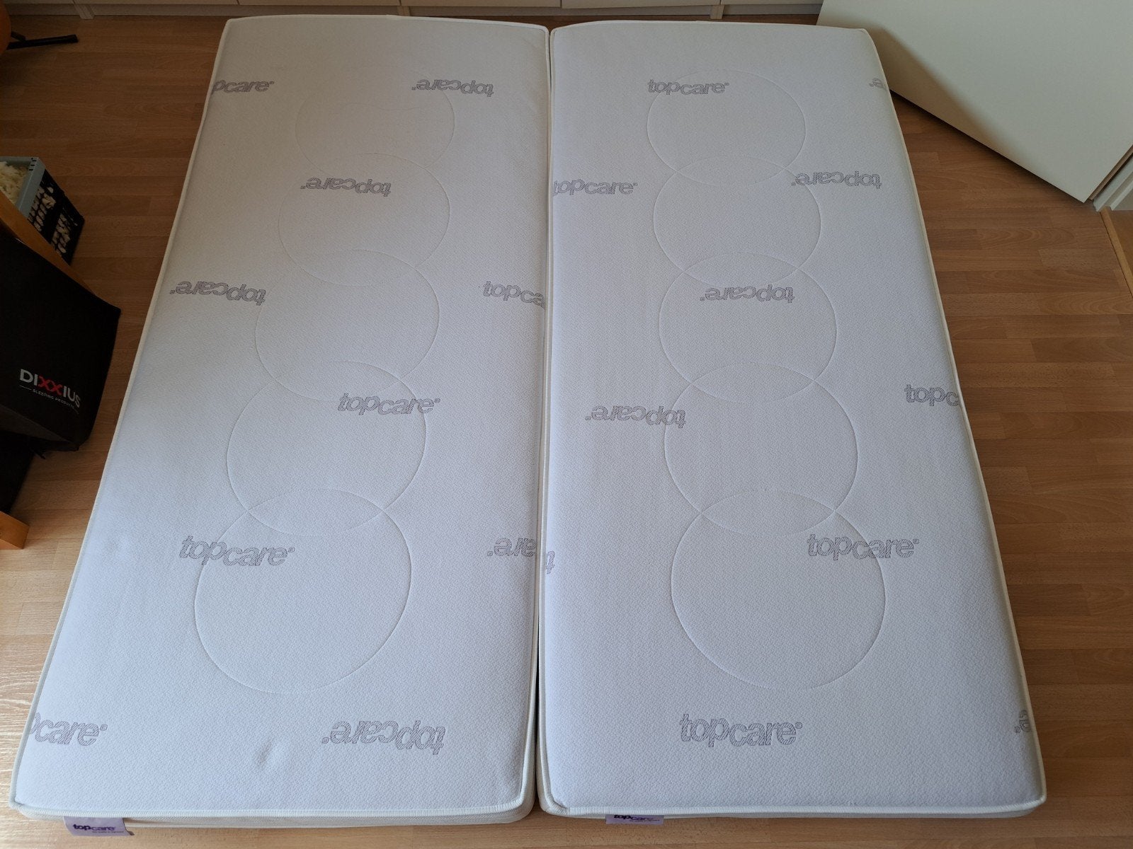 2x Topcare pocketveringmatrassen 90x200x24. Als nieuw!, Ophalen, Tweepersoons, Zo goed als nieuw, Matras