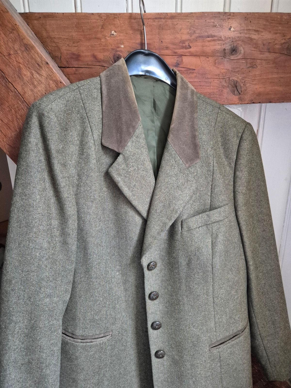Blazer, wol., Kleding | Dames, Jassen | Zomer, Zo goed als nieuw, Maat 46/48 (XL) of groter, Groen, Ophalen of Verzenden