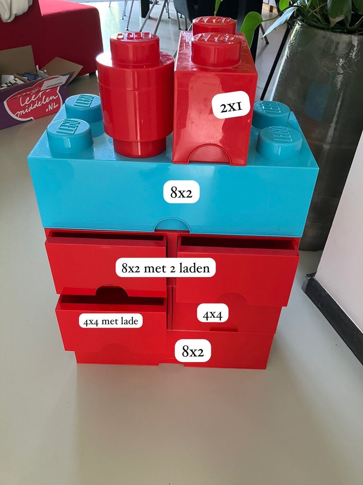 Lego opbergdozen, Ophalen, Gebruikt, Overige thema's, Lego