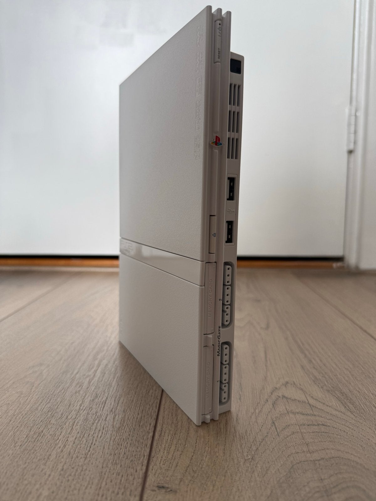 *RARE* Witte PS2 Slim (Japans Import) - Complete Set, Overige kleuren, Nieuw, Ophalen of Verzenden, Met geheugenkaart