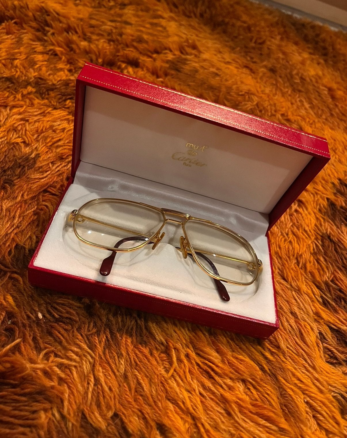 Vintage Must de Cartier Aviator 62-14, Sieraden, Tassen en Uiterlijk, Zonnebrillen en Brillen | Heren, Ophalen of Verzenden, Overige kleuren