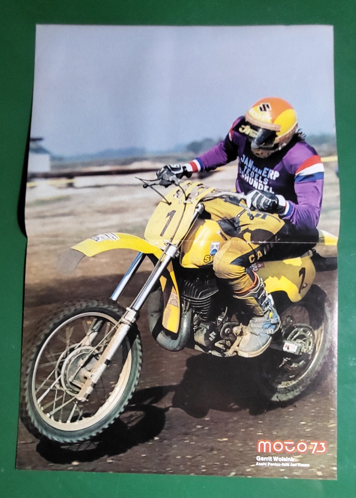 10 Oude Motocross Affiches Jaren '70 -, Verzamelen, Ophalen of Verzenden, Gebruikt, Motoren