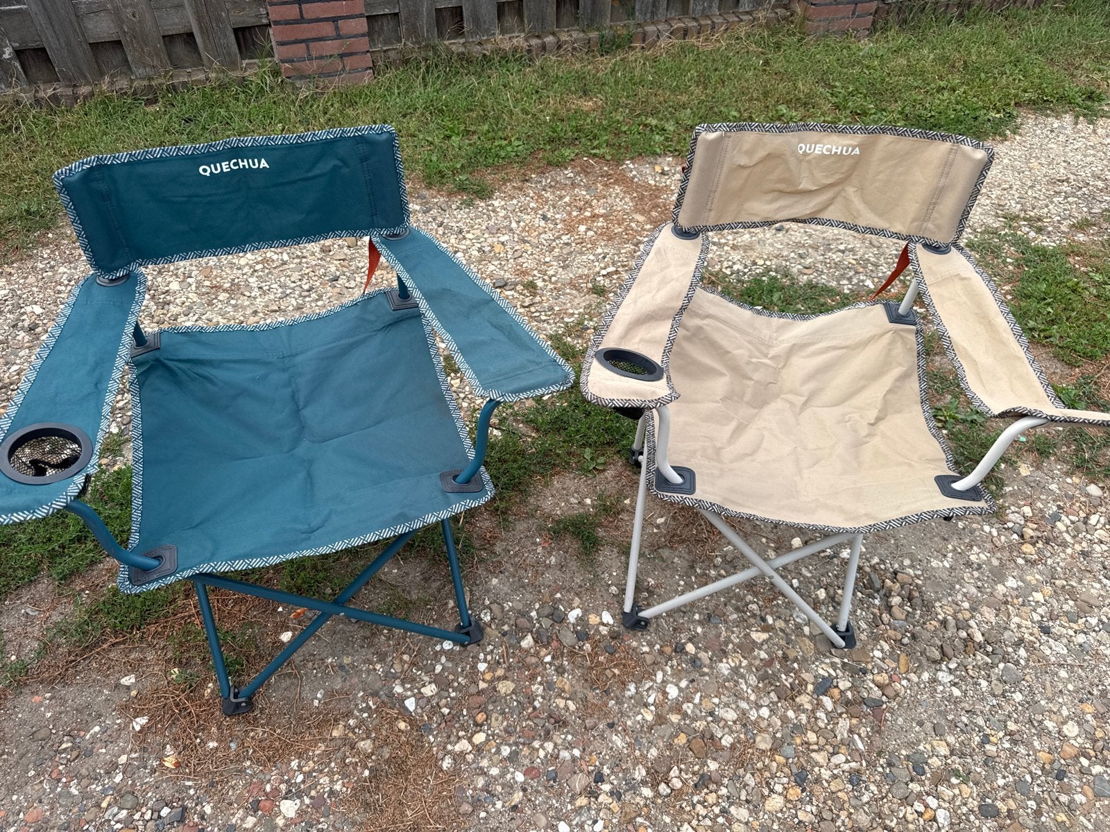 Quechua campingstoelen, Caravans en Kamperen, Ophalen, Zo goed als nieuw, Campingstoel