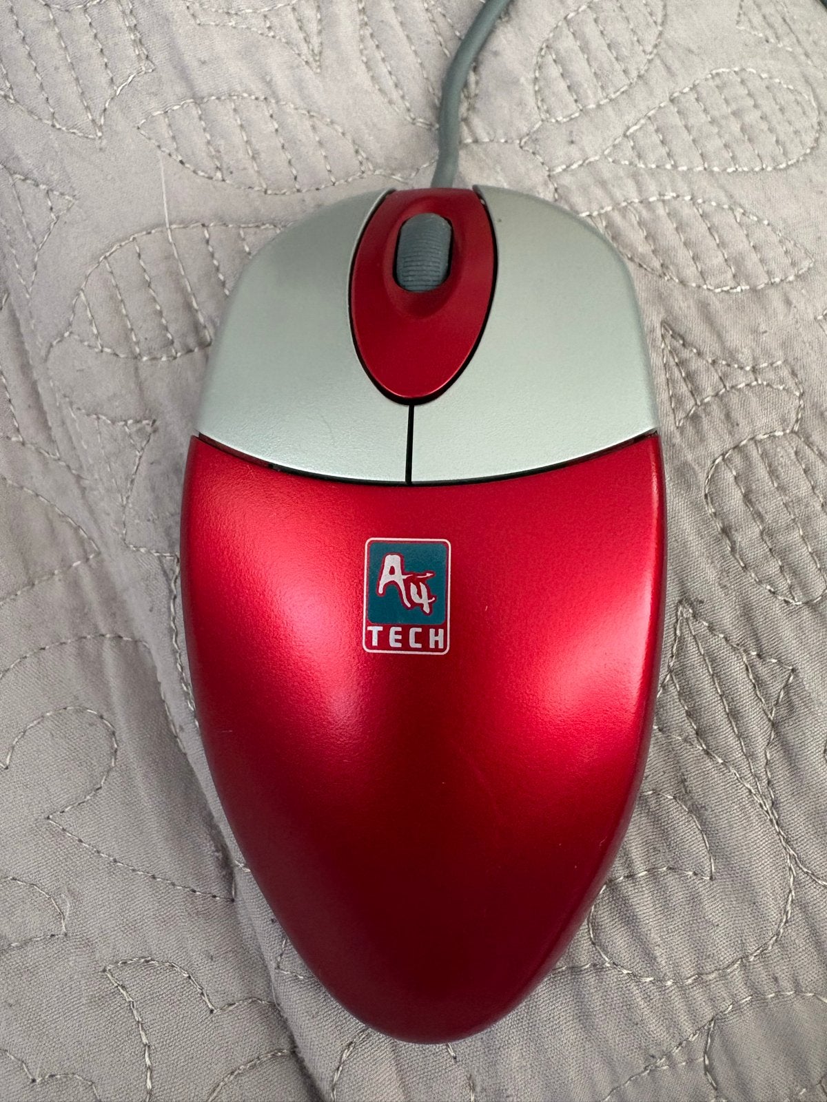 A4Tech 3D Muis Rood/Zilver Bedraad - Model SWOP-23, Computers en Software, Ophalen, Gebruikt, Bedraad, Muis