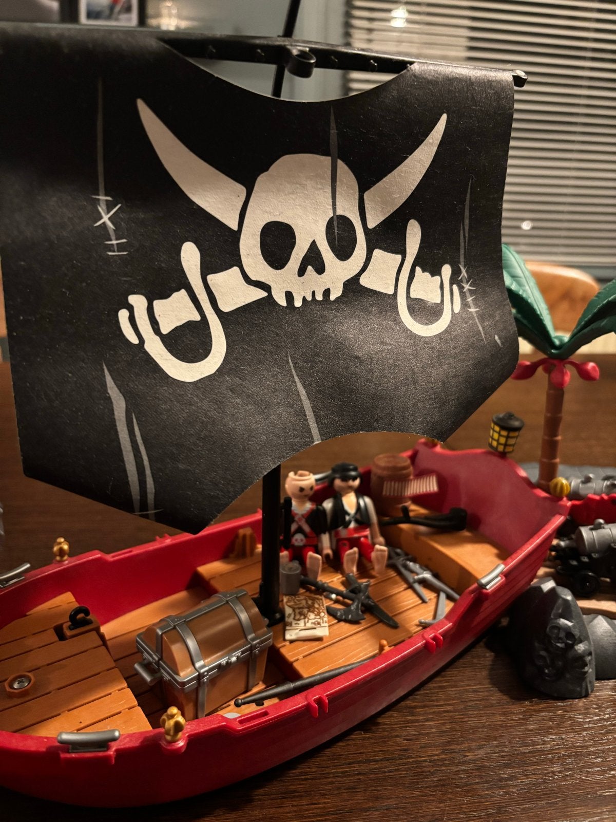 Playmobil Piratenschip en Fort - Complete Set, Pirates, Complete set, Ophalen of Verzenden, Zo goed als nieuw