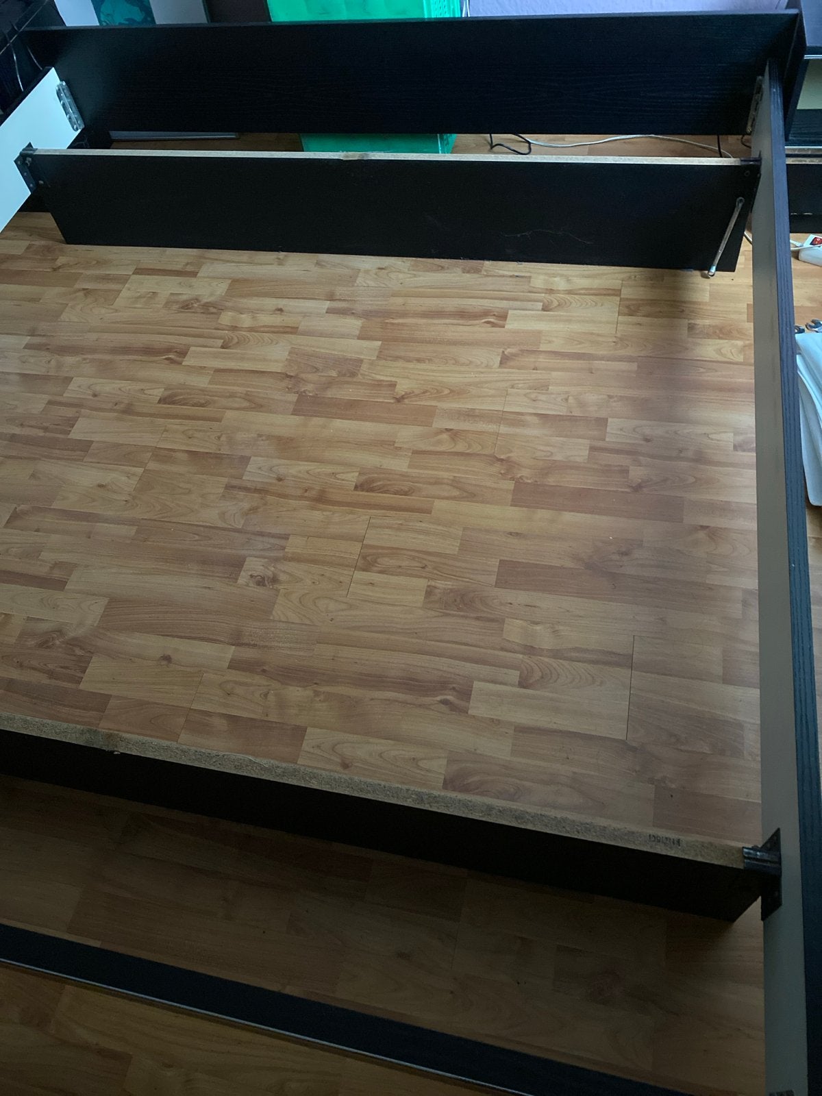 Zwart bedframe 180x200, Huis en Inrichting, Ophalen, Overige materialen, Gebruikt, Zwart
