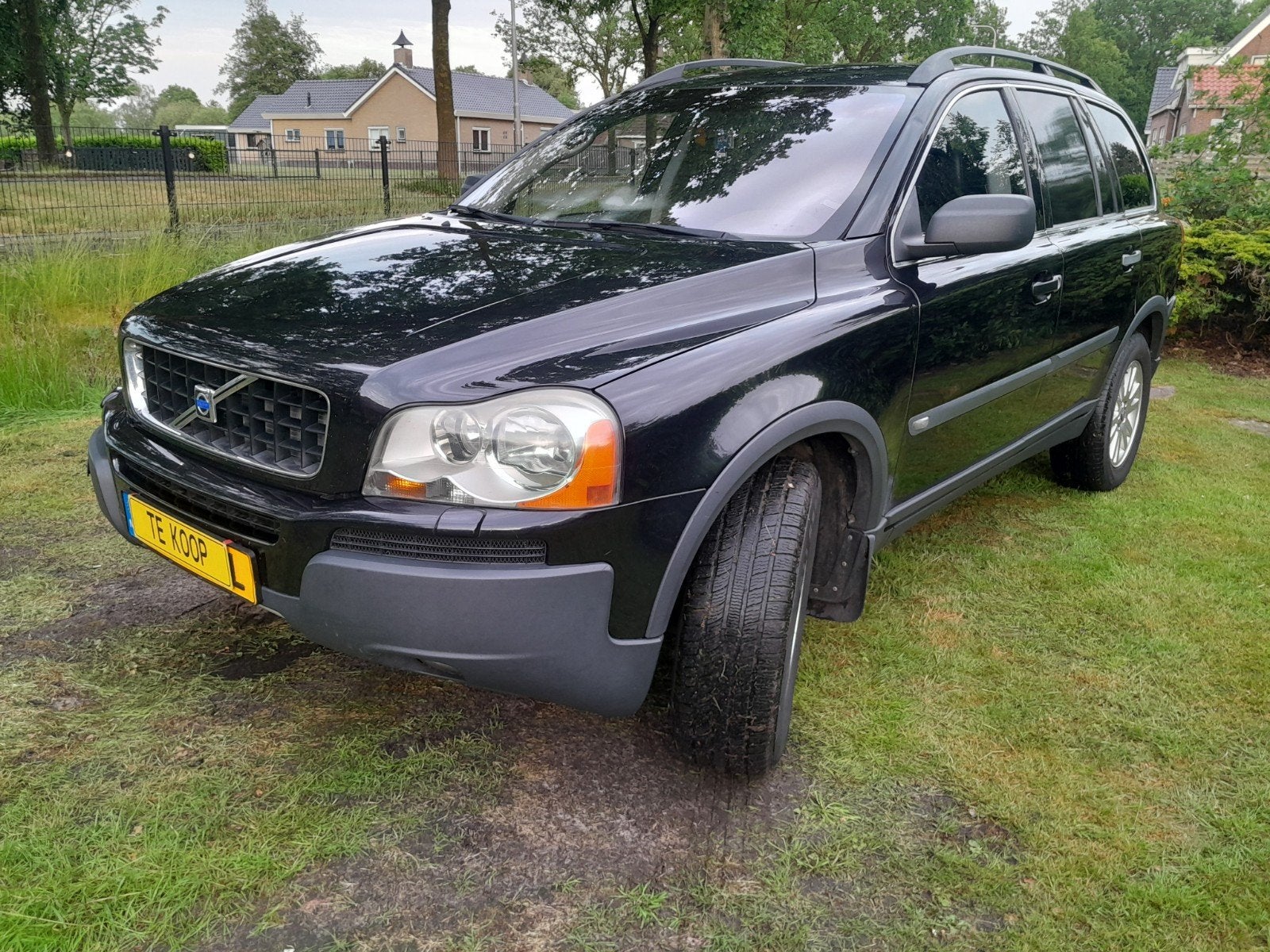 Volvo XC90 2.4 D5 2004 Grijs kenteken Youngtimer, Zwart, Diesel, Vierwielaandrijving, 2401 cc