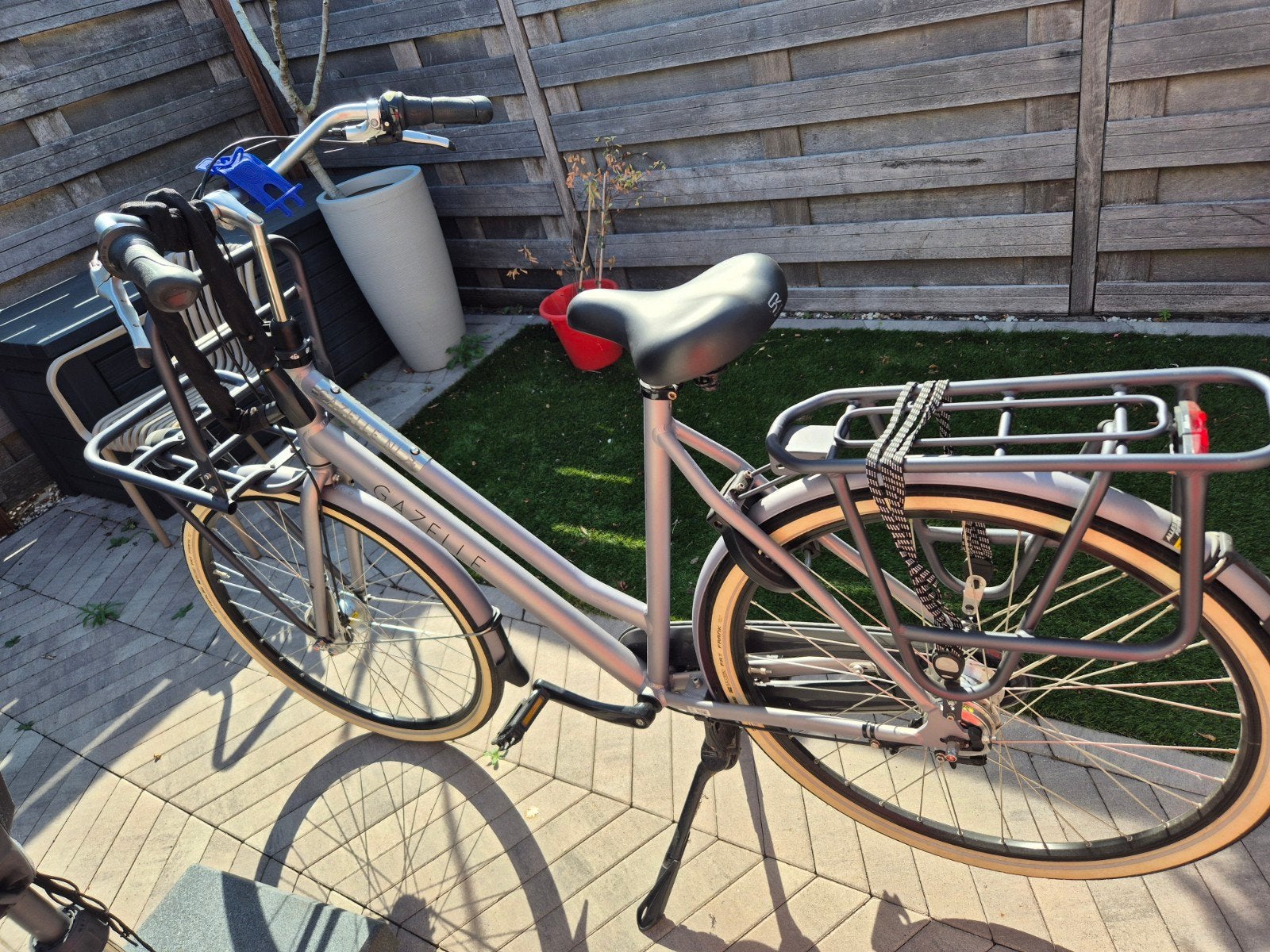Gazelle N1 transportfiets met voordrager, Fietsen en Brommers, Fietsen | Dames | Damesfietsen, 53 tot 56 cm, Versnellingen, Ophalen of Verzenden