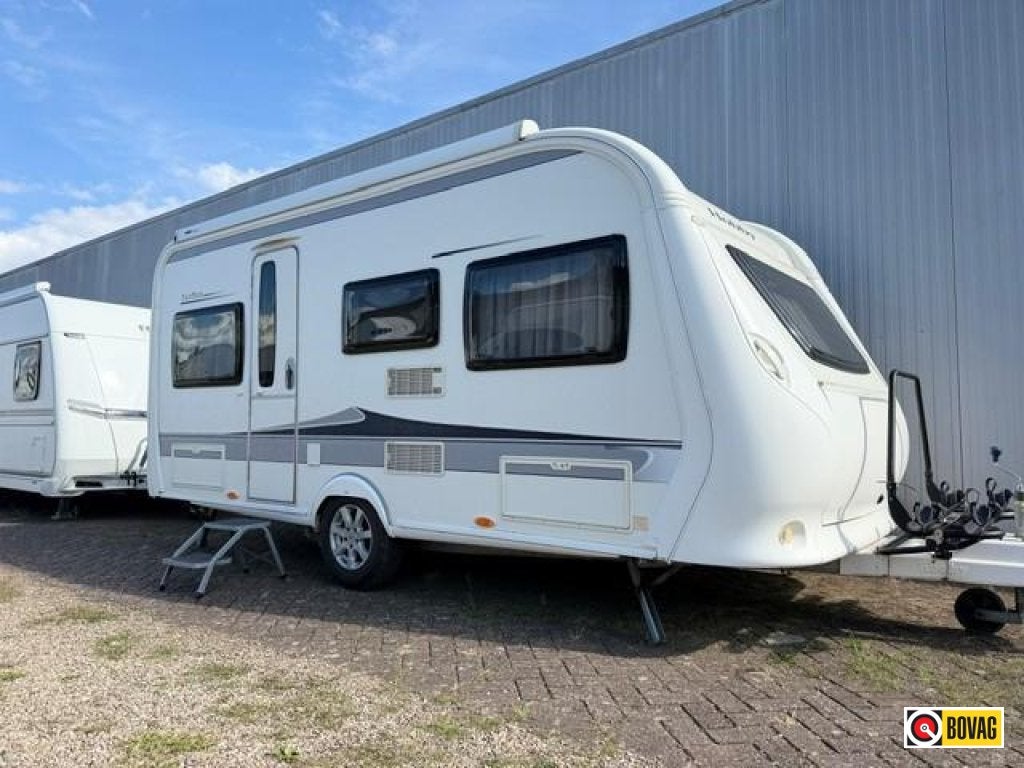 Hobby Excellent 455 UF 2011 Mover/Airco/Luifel/fietsr, Caravans en Kamperen, Caravans, Rondzit, Hobby, Bedrijf, Schokbreker