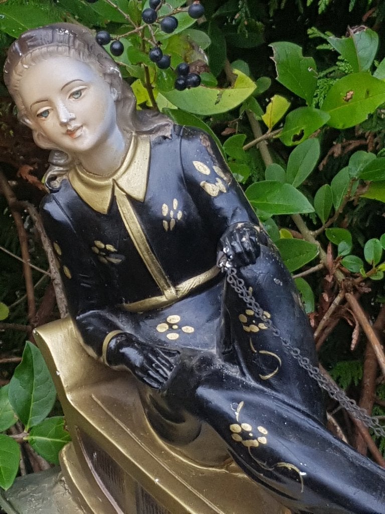 Prachtig Art Deco schouwbeeld (1e helft vorige eeuw)brocante, Ophalen of Verzenden
