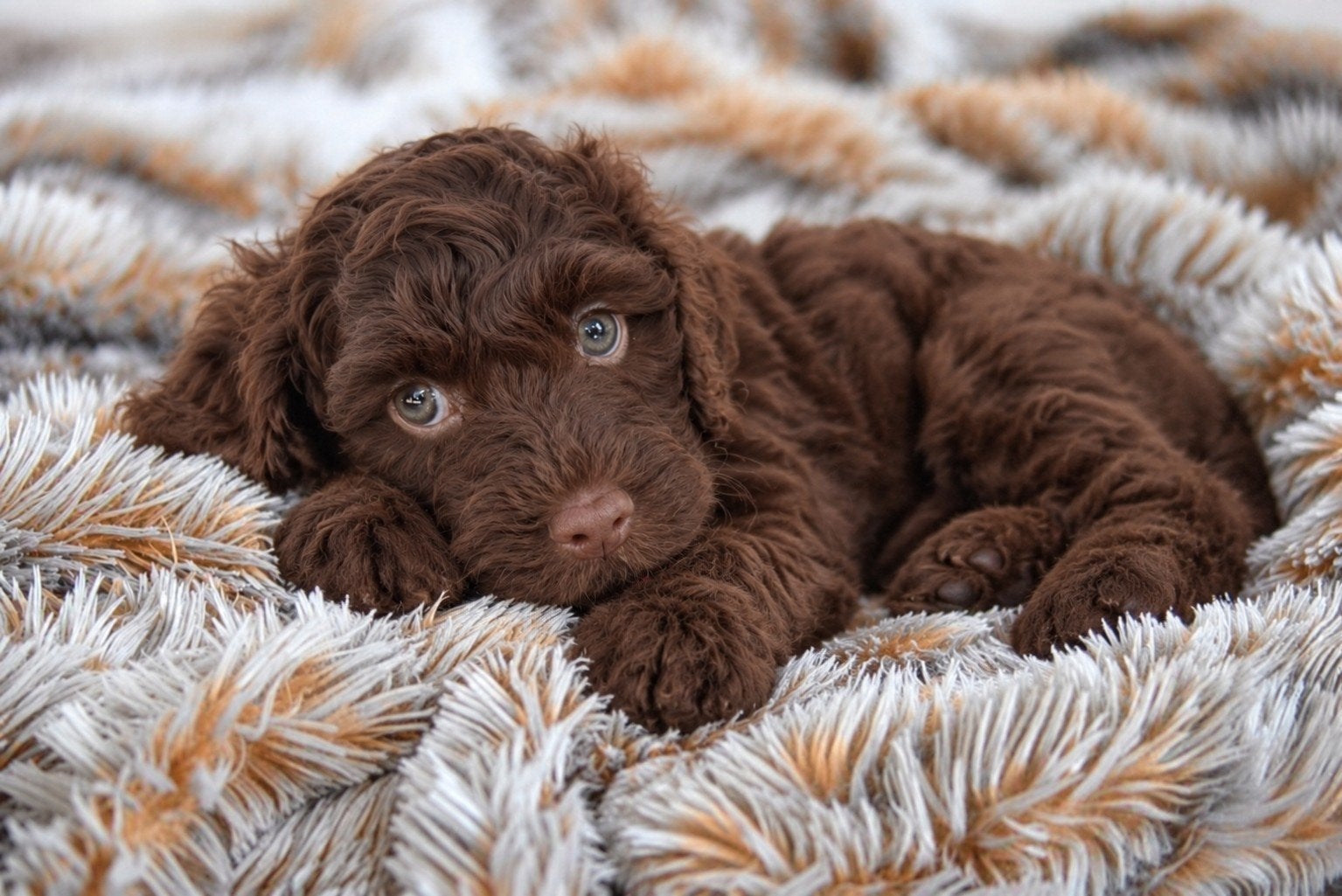 Choco Mini Labradoodle pupjes mogen het nest verlaten., Dieren en Toebehoren, Overige rassen, CDV (hondenziekte), 8 tot 15 weken