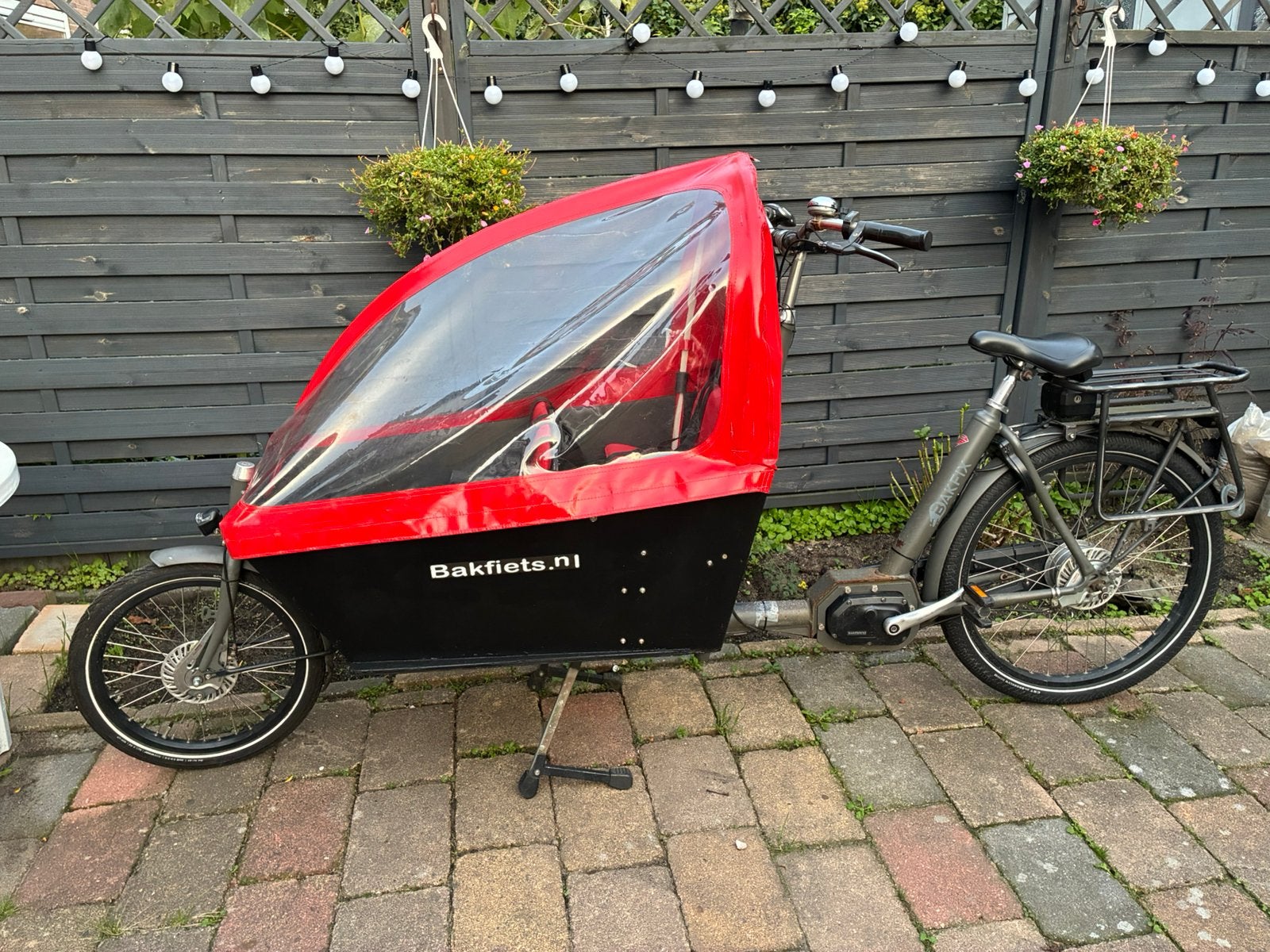 Elektrische Bakfiets cargo long. Goed onderhouden., Gebruikt, 2 kinderen, Elektrisch, Ophalen