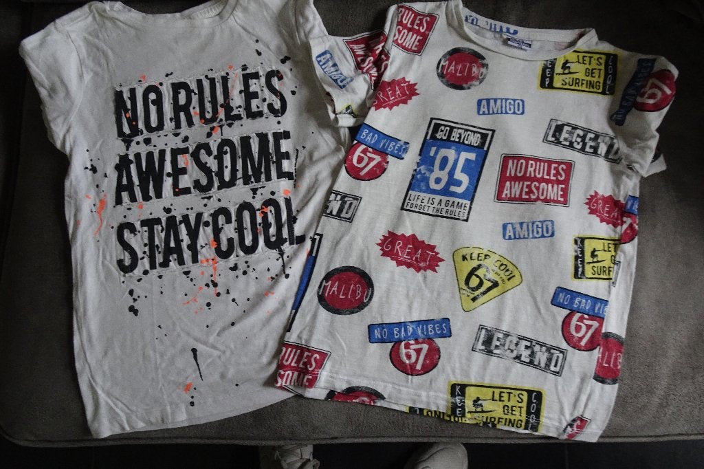 pakketje t-shirts maat 122/128, Ophalen, Zo goed als nieuw, Jongen, Shirt of Longsleeve