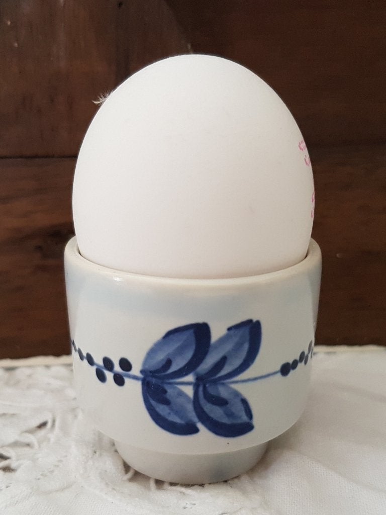 Vintage Flora Keramiek Gouda Eierdopje, Ophalen of Verzenden