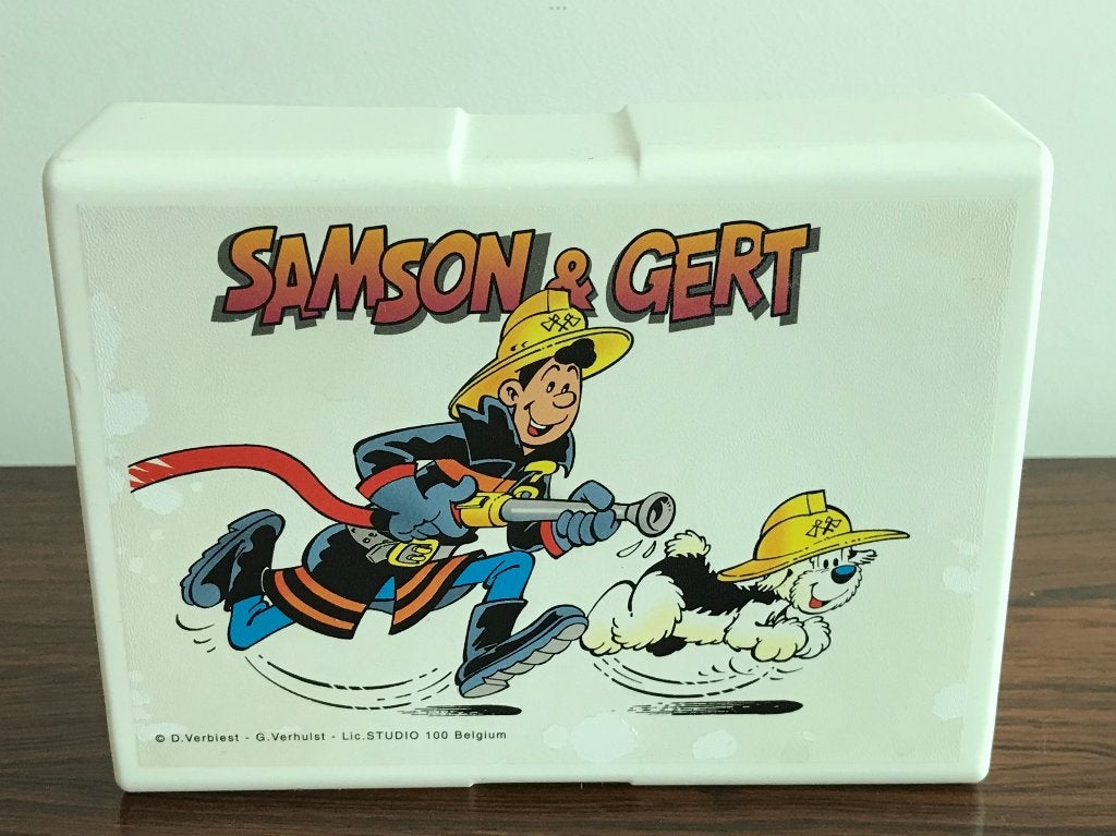Samson & Gert Studio 100 brooddoos lunchbox, Ophalen of Verzenden, Gebruikt, Tv, Gebruiksvoorwerp