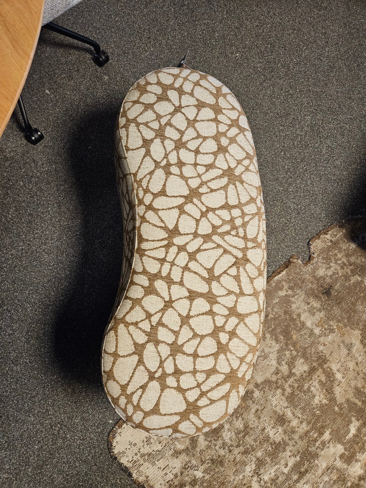poef bankje KIDNEY niervorm, Ophalen of Verzenden, Nieuw, Rechthoekig, Stof