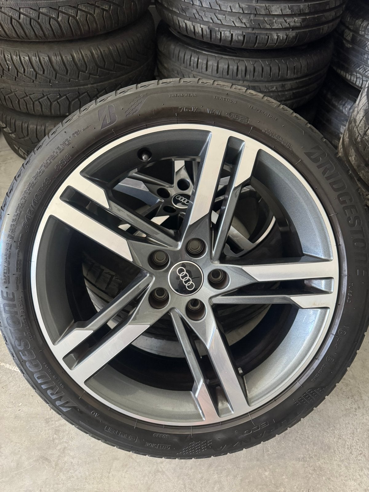 18 inch origineel audi velgen 5x112 met banden, Auto-onderdelen, Banden en Velgen, 18 inch, 245 mm, Banden en Velgen, Nieuw