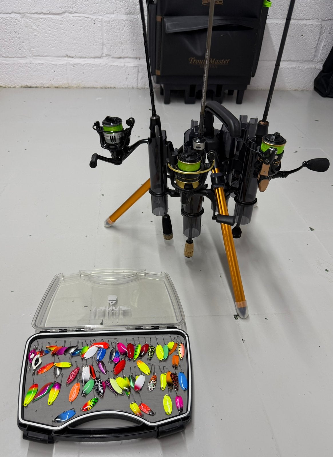 3 Ultra Light Spoon Hengels met Molens en Spoons, Ophalen of Verzenden, Zo goed als nieuw