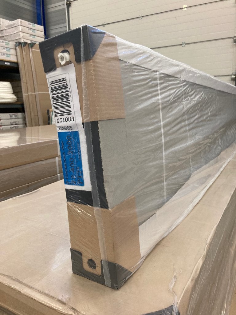 Nieuwe vlakke Henrad radiatoren 400 x 2000 type 22 Zwart, 30 tot 80 cm, Hoog rendement (Hr), Radiator, Nieuw