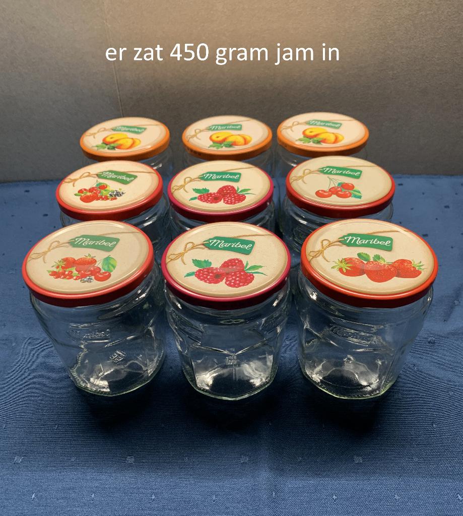 jampotten, jampotjes, 9 lege, schone potten, jam potjes, Huis en Inrichting, Keuken | Potten en Pannen, Ophalen of Verzenden, Glas