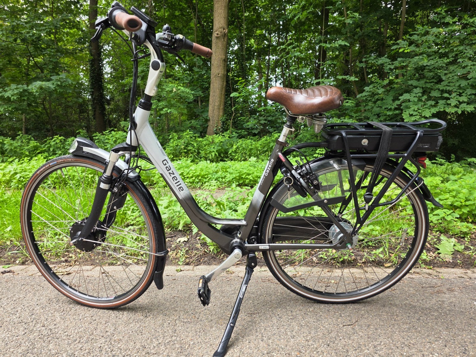 Ebike Gazelle Orange frame hoogte 48 cm ECHTE ALS NIEUW!!, 47 tot 51 cm, Ophalen, Zo goed als nieuw, Gazelle