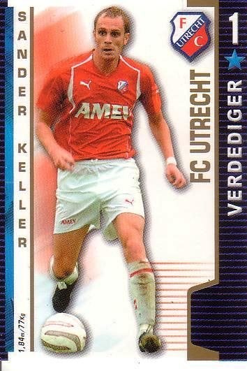 Voetbalplaatje	Sander Keller	FC Utrecht	All Stars 2004-2005, Verzenden, Zo goed als nieuw, F.C. Utrecht, Poster, Plaatje of Sticker