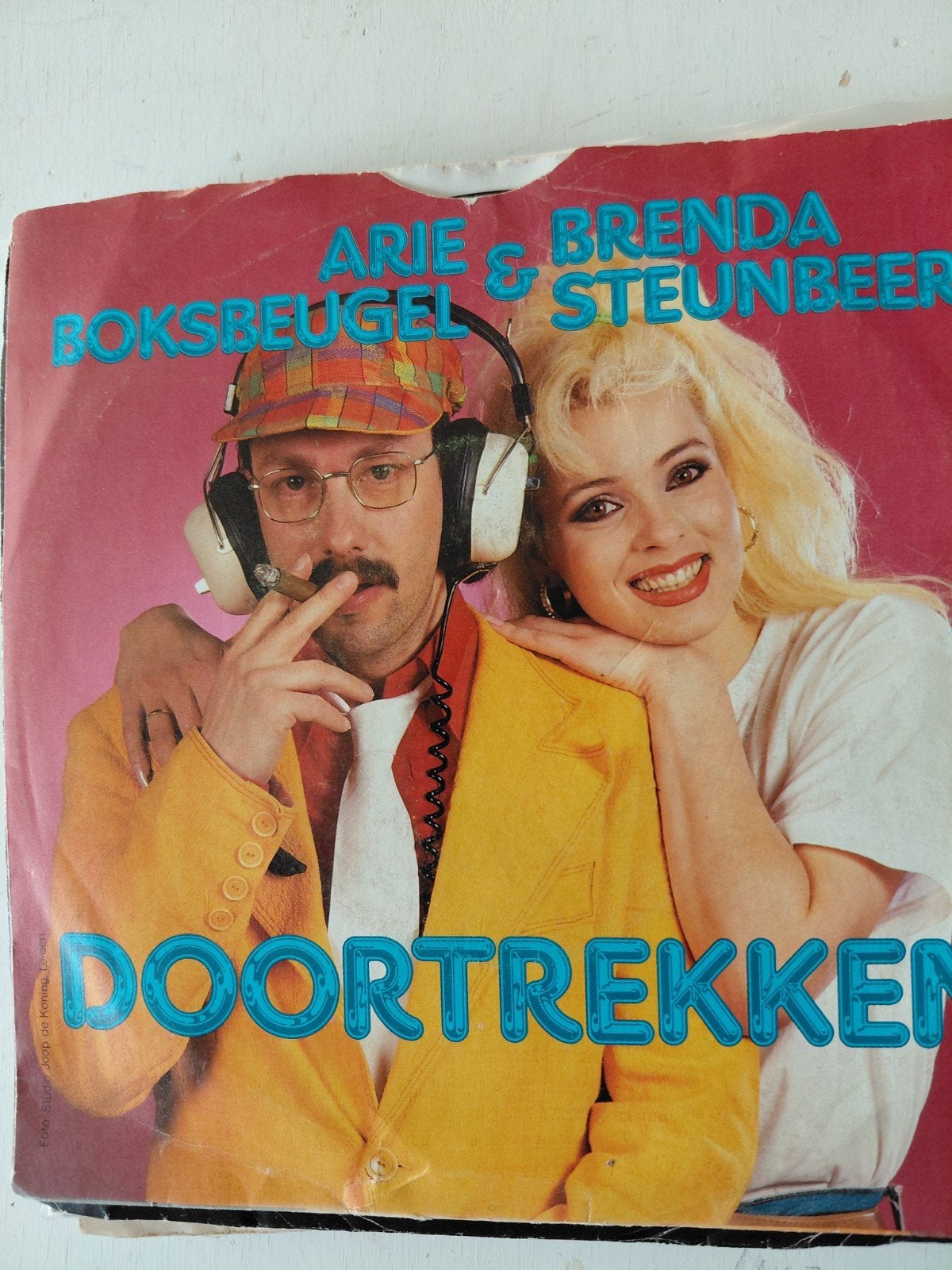 Arie & Brenda Boksbeugel & Steunbeer - Doortrekken Single, Gebruikt, 7 inch, Nederlandstalig, Single
