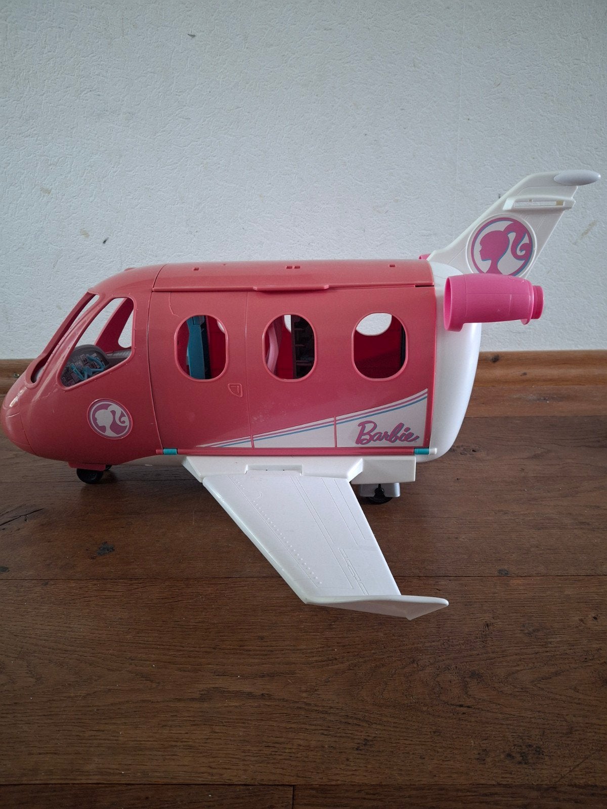 Barbie vliegtuig, Ophalen, Gebruikt