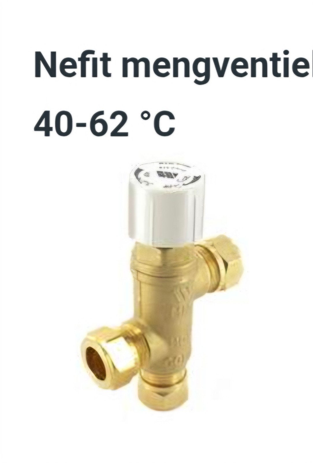 Nefit mengventiel 40-62 C, Doe-het-zelf en Verbouw, Gebruikt, Minder dan 30 cm, Overige typen, Minder dan 60 cm