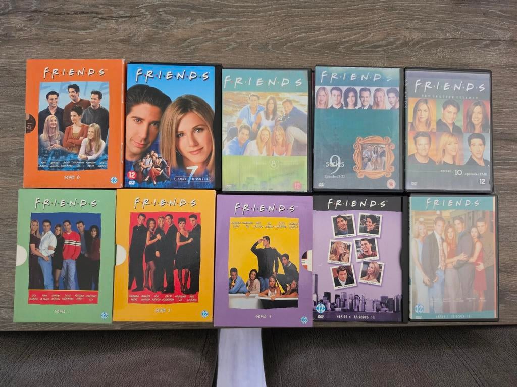 Complete Friends DVD collectie - 6 originele, 4 imitatie, Gebruikt, Boxset, Ophalen of Verzenden, Komedie