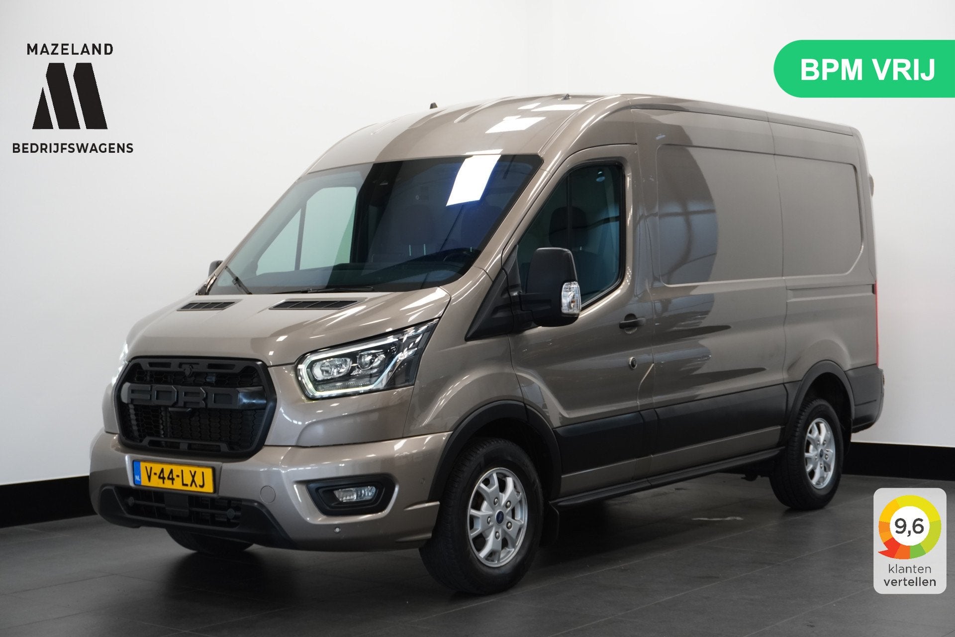 Ford Transit 2.0 TDCI 185PK L2H2 EURO 6 (bj 2019), Automaat, 4 cilinders, Beige, 2168 kg
