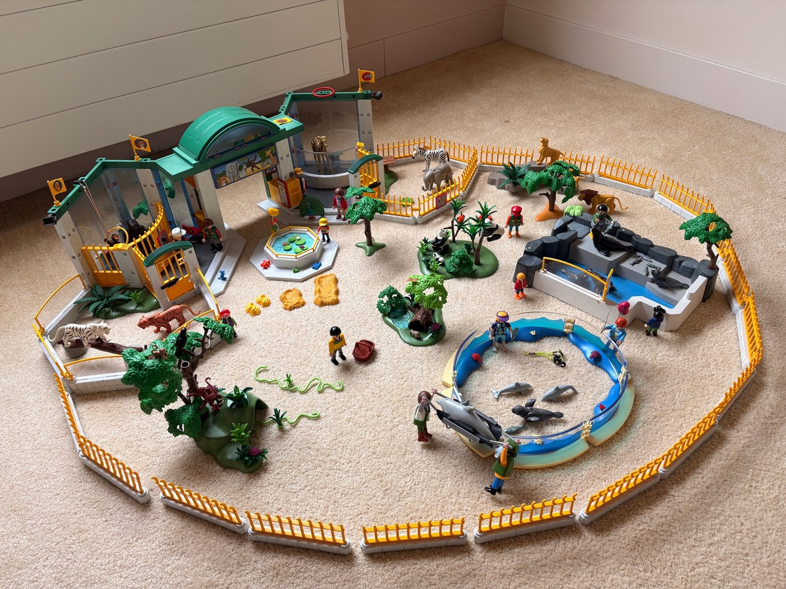 Grote Playmobil Zoo/Dierenpark met veel extra's, Ophalen of Verzenden, Gebruikt, Jongen of Meisje