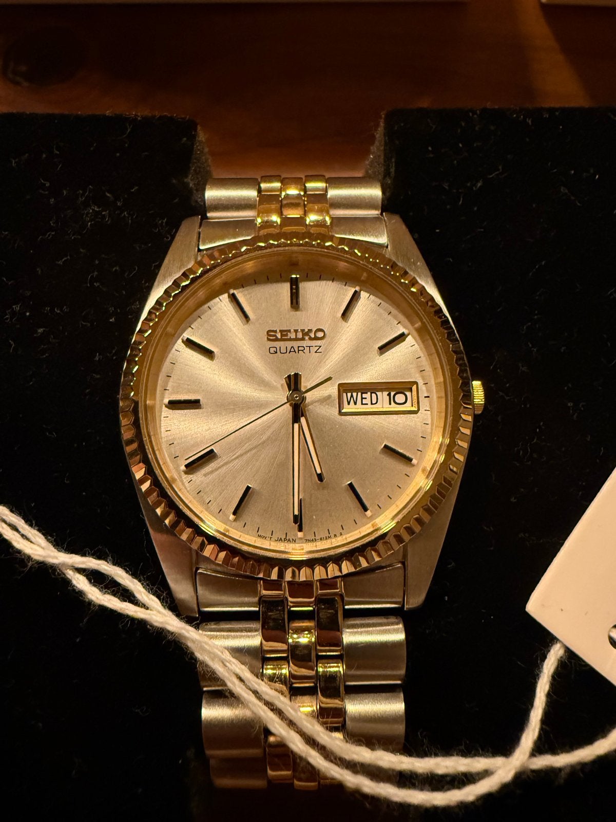 Seiko 7N43-8111 SGF204 - New Old Stock met nieuwe batterij, Seiko, Staal, Polshorloge, Ophalen of Verzenden