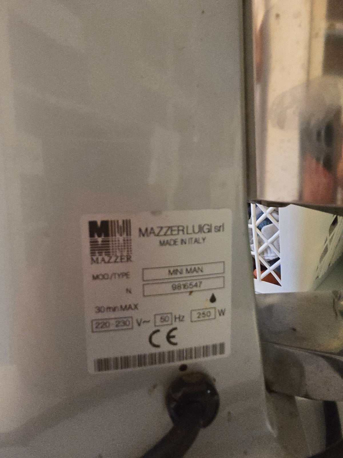 Mazzer Luigi Mini Man Koffiemolen - Zo goed als nieuw, Witgoed en Apparatuur, Ophalen of Verzenden