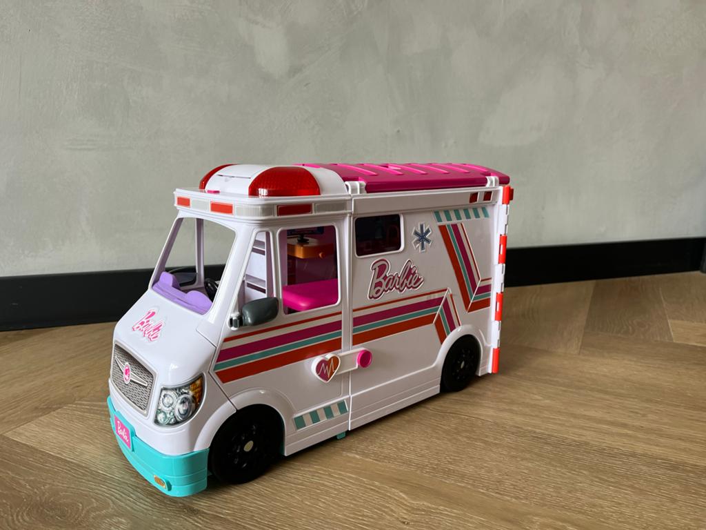 Barbie Ambulance camper, Ophalen, Zo goed als nieuw, Meisje