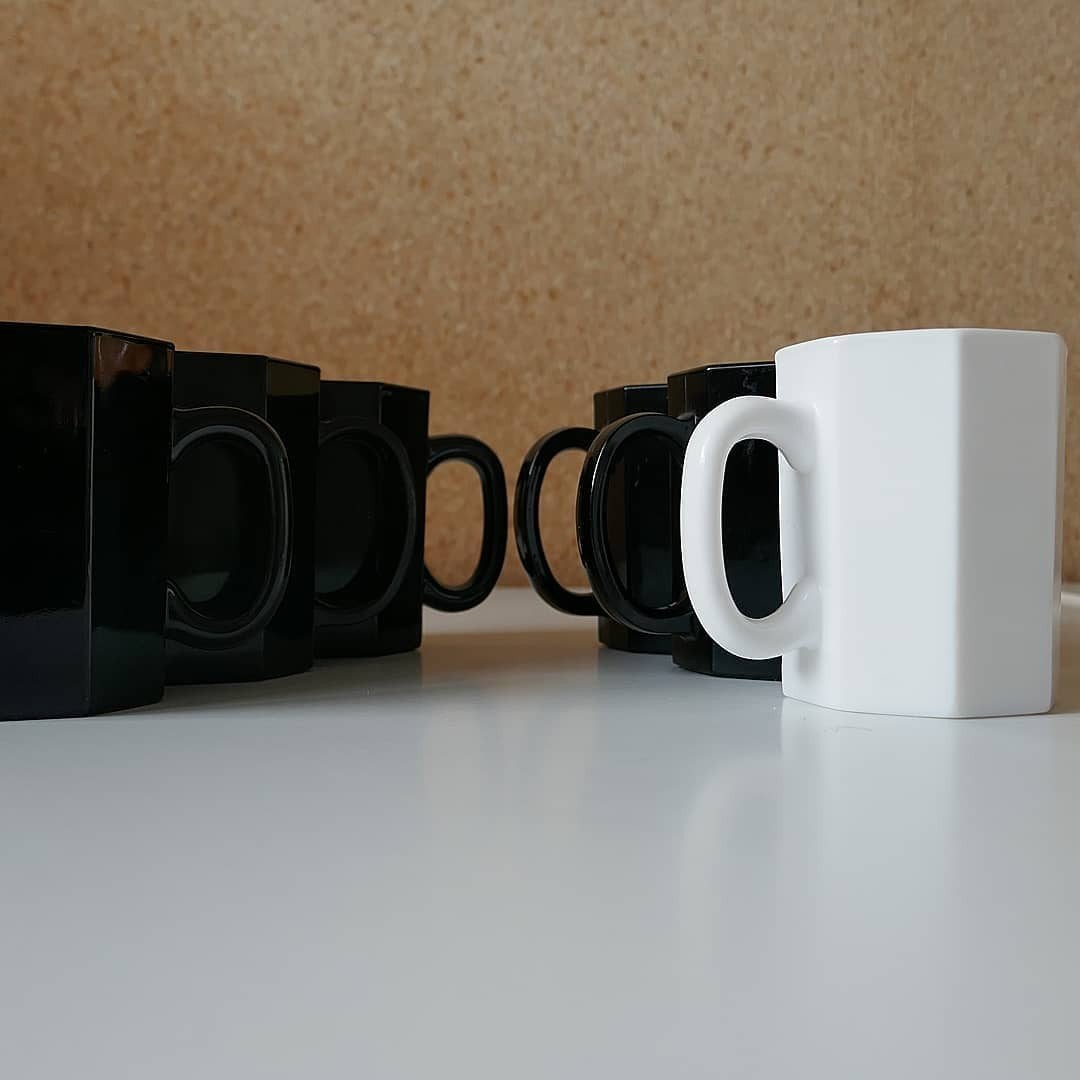 Arcoroc Octime mokken 1x zwart beschikbaar, Ophalen of Verzenden, Zo goed als nieuw, Glas, Kop(pen) en/of Schotel(s)