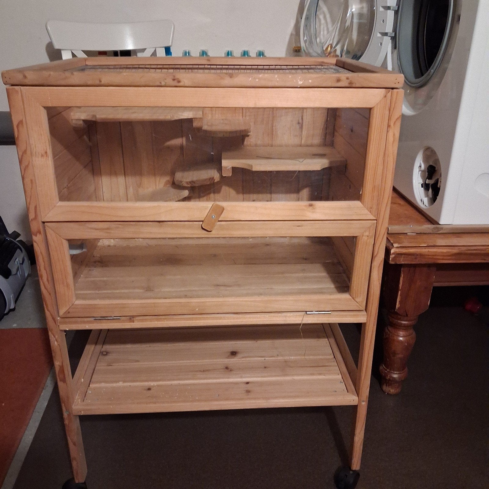 Hamsterhok hout, Dieren en Toebehoren, Knaagdieren en Konijnen | Hokken en Kooien, Ophalen, Minder dan 75 cm, Hok, Minder dan 60 cm