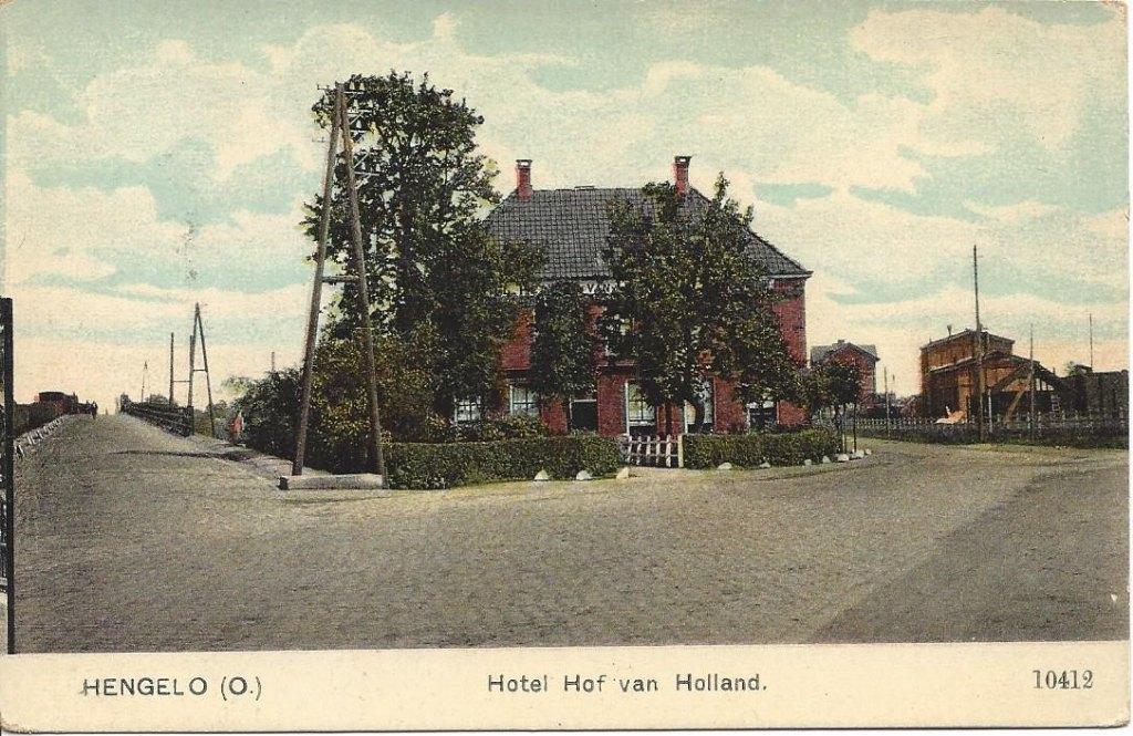 Hengelo (Ov.) Hotel Hof van Holland, ca. 1910. Nauta 10412, Ophalen of Verzenden, Voor 1920, Ongelopen, Overijssel