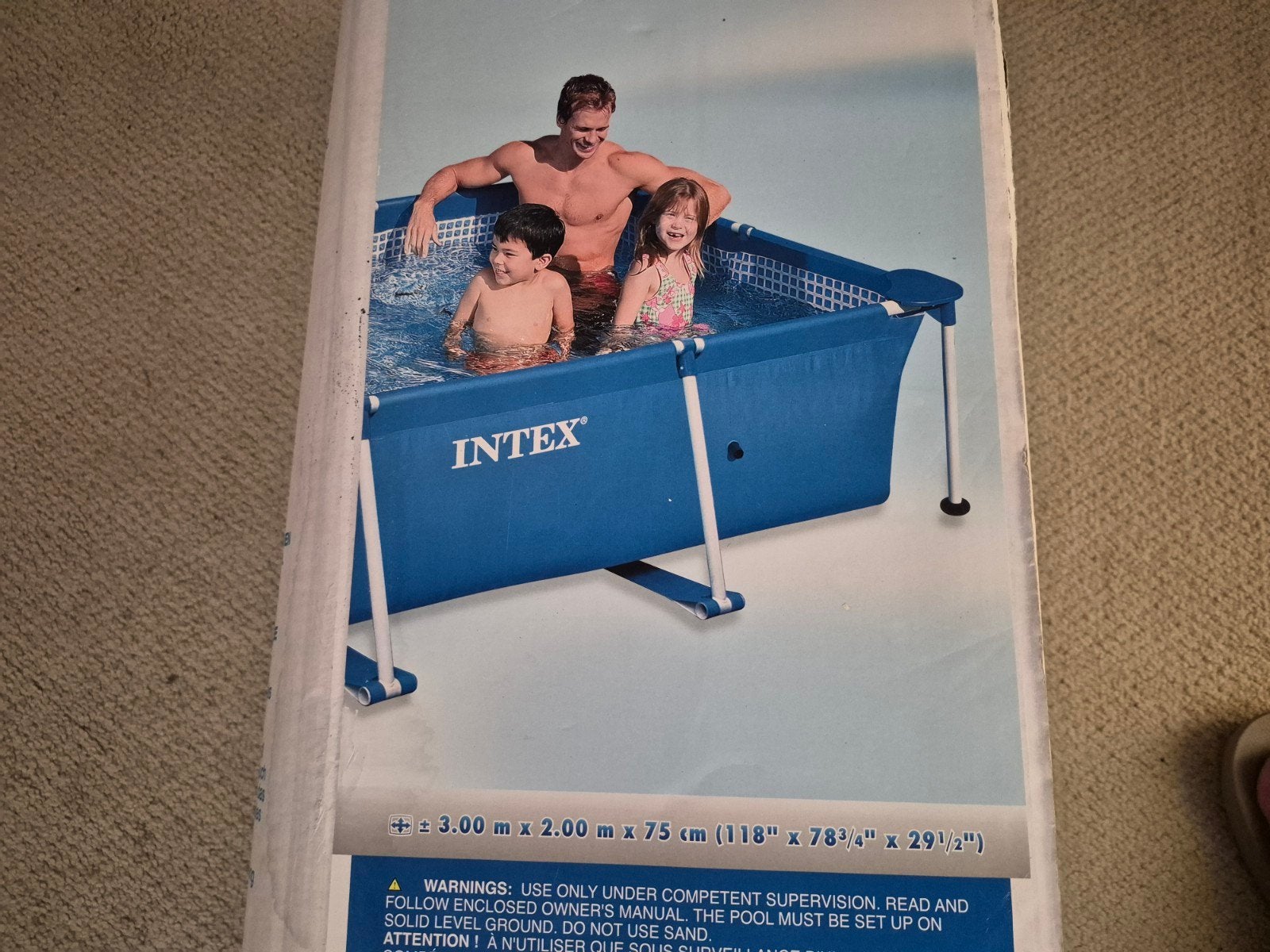 Intex Opzetzwembad met filterpomp - 300x200x75 cm, Tuin en Terras, Zwembaden, Ophalen, Gebruikt, Opzetzwembad, 200 tot 400 cm