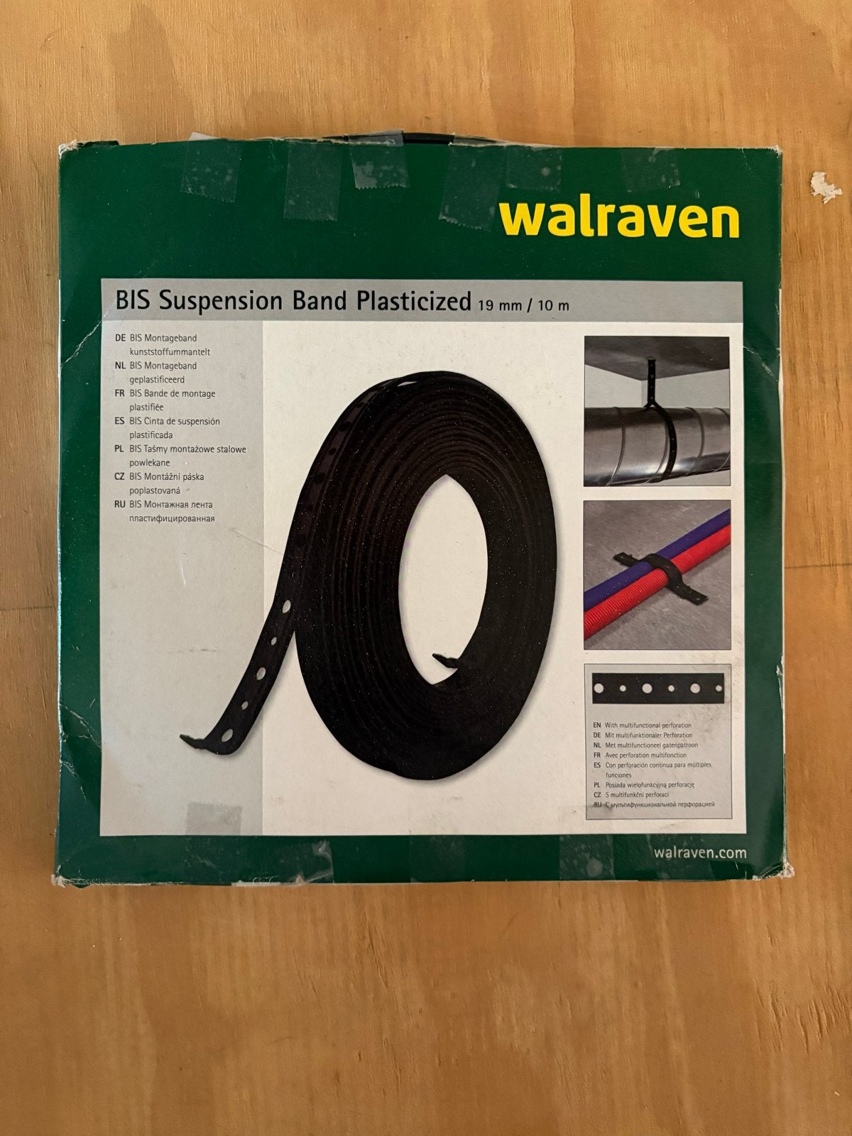 Walraven BIS Montagemband Plasticized 19mm/10m, Ophalen, Nieuw, 250 mm of meer, Overige typen