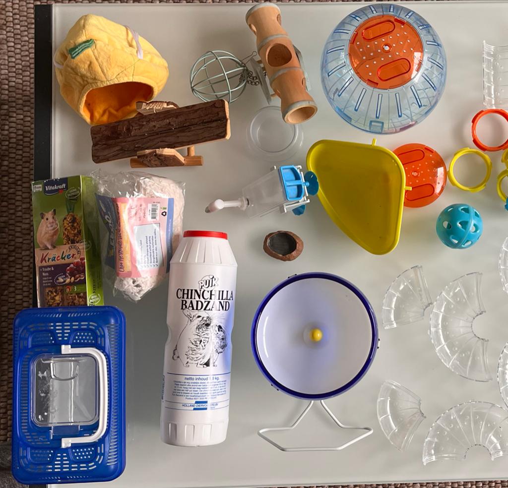 Hamster spullen oa silent wheel, Dieren en Toebehoren, Ophalen of Verzenden, Gebruikt, Overige typen