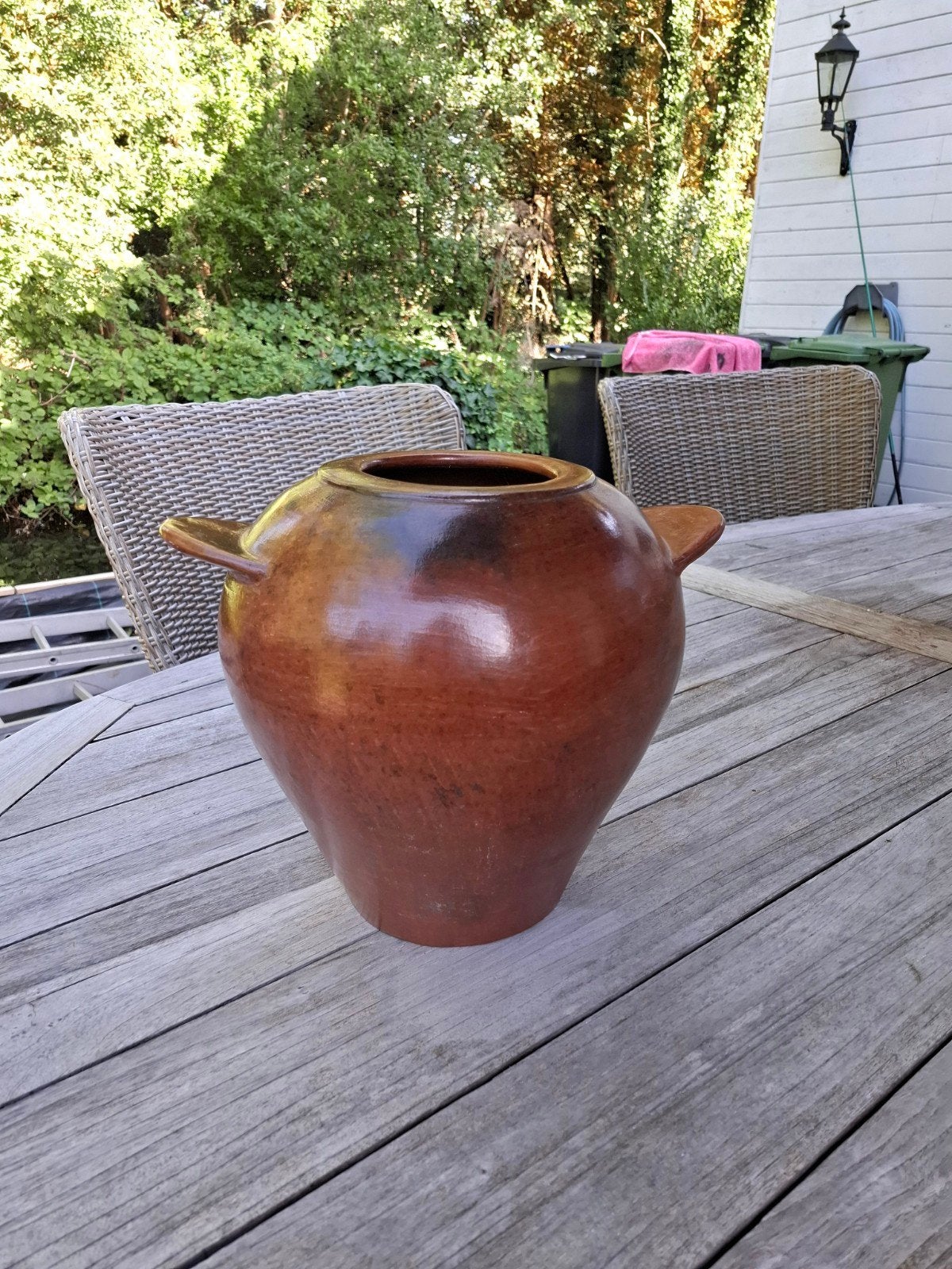 Oude voorraad pot confit pot brocante handgemaakt, Ophalen