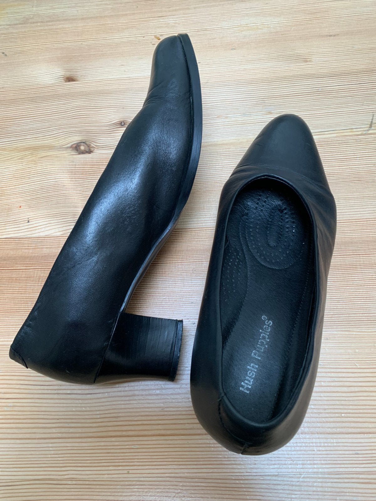 Halfhoge zwarte pumps, maat 41, Ophalen of Verzenden, Zo goed als nieuw, Zwart